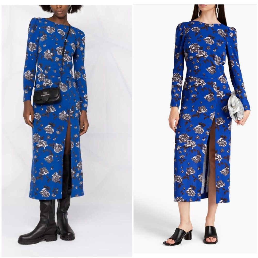 RED Valentino $1389 Floral Print Dress - Picture 15 of 15